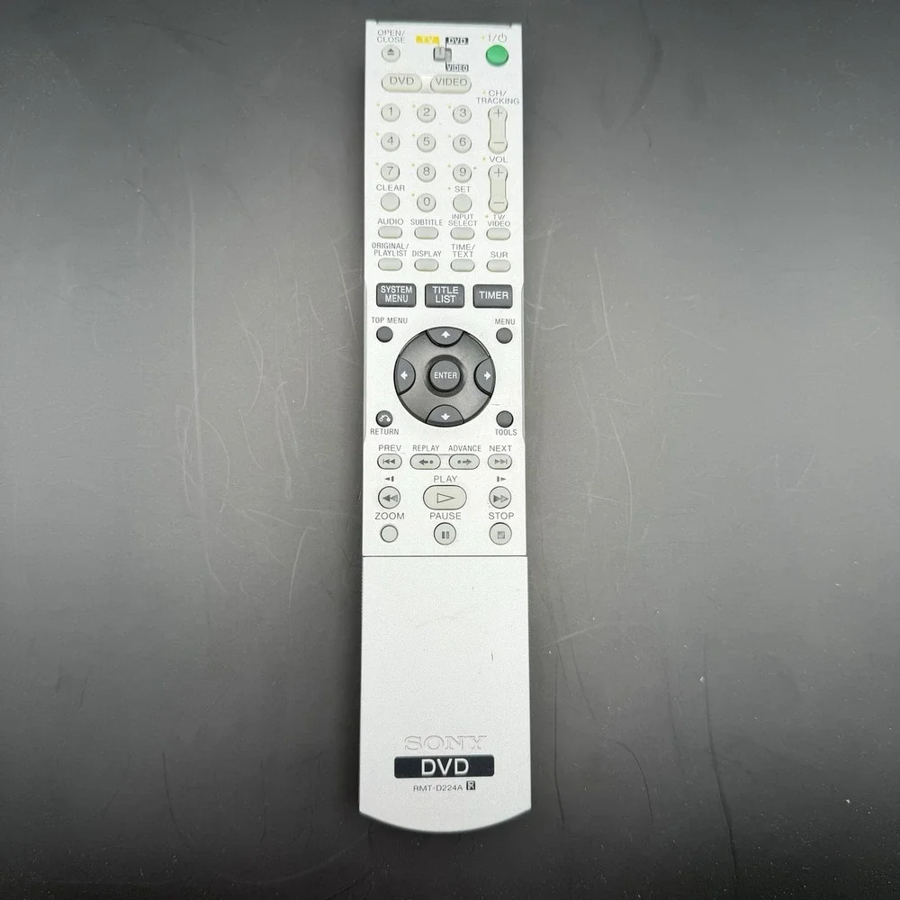 Sony RMT-D224A DVD Player Recorder Remote Control RDR-GX315 RDR-VX511 Tested OEM